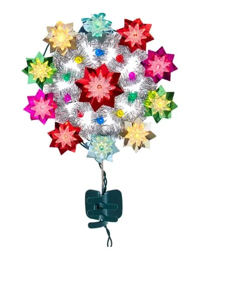 11" Multi Color Retro Reflector Tree Topper