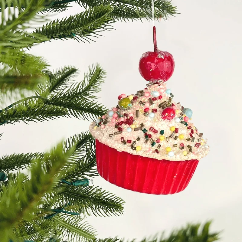 Red Cupcake Ornament