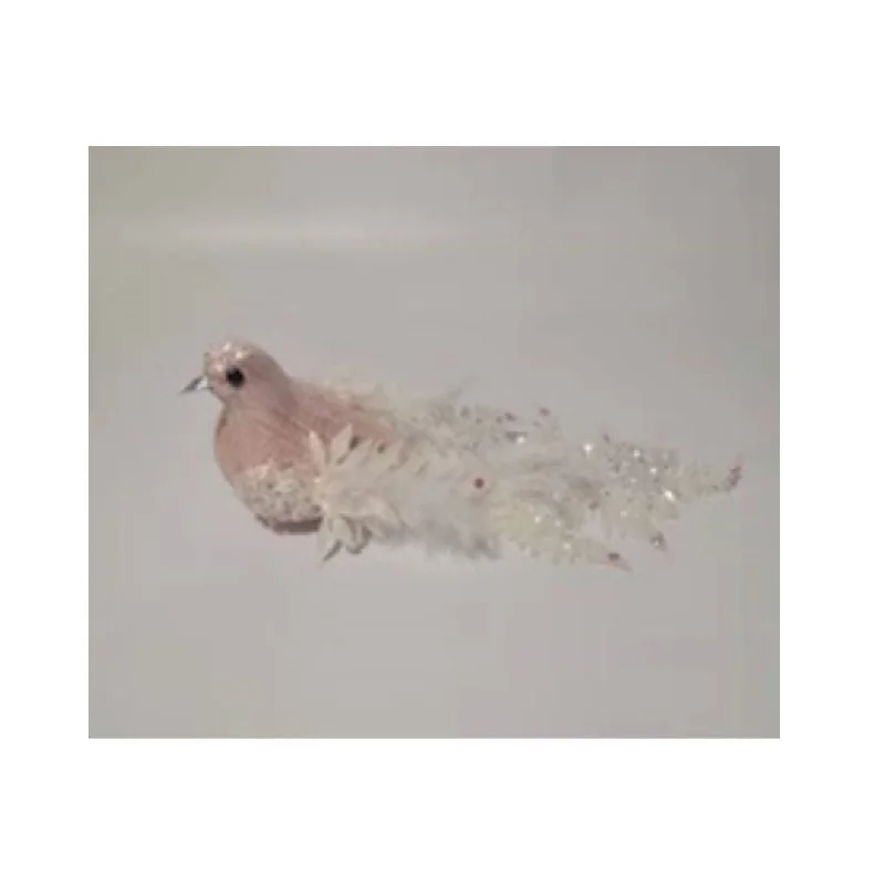 Pretty in Pink Bird Clip-On Ornament