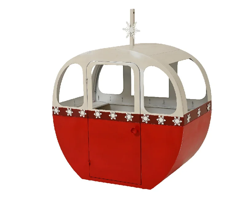 2 FT X 3 FT X 4 FT Red & White Ferris Wheel Cart