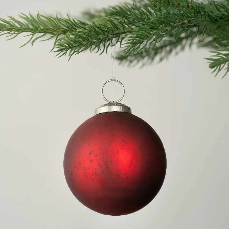 Ruby Red Festive Ball Ornament