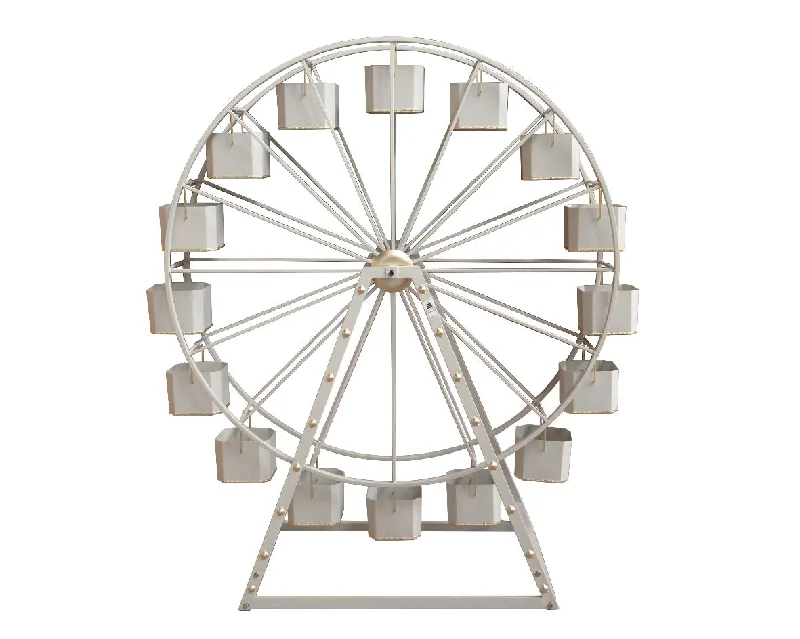 19" X 5 FT X 5 FT White Ferris Wheel