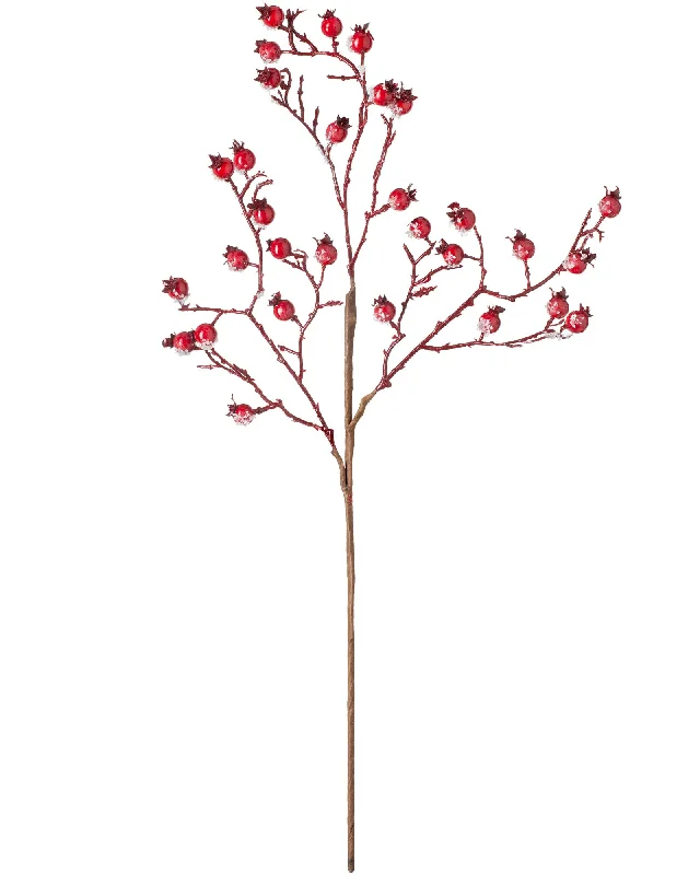 Artificial Berries Tree Pick, Red, 57 cm