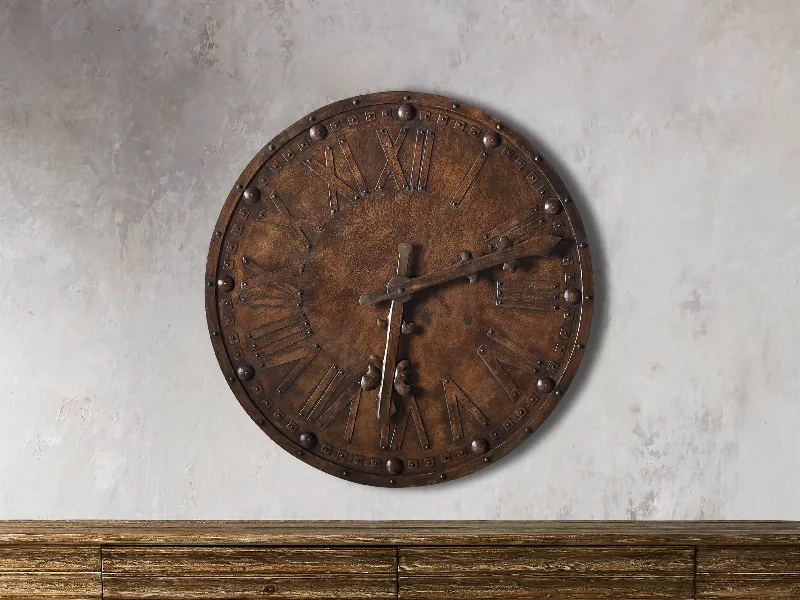 Antique Iron Wall Clock