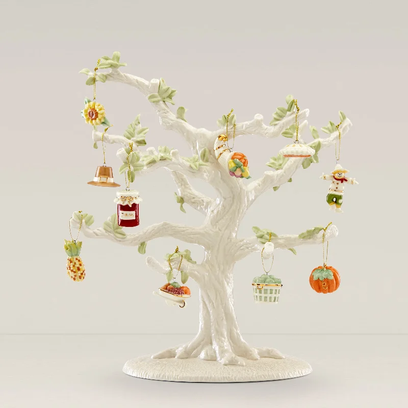 Autumn Favorites 10-Piece Ornament & Tree Set