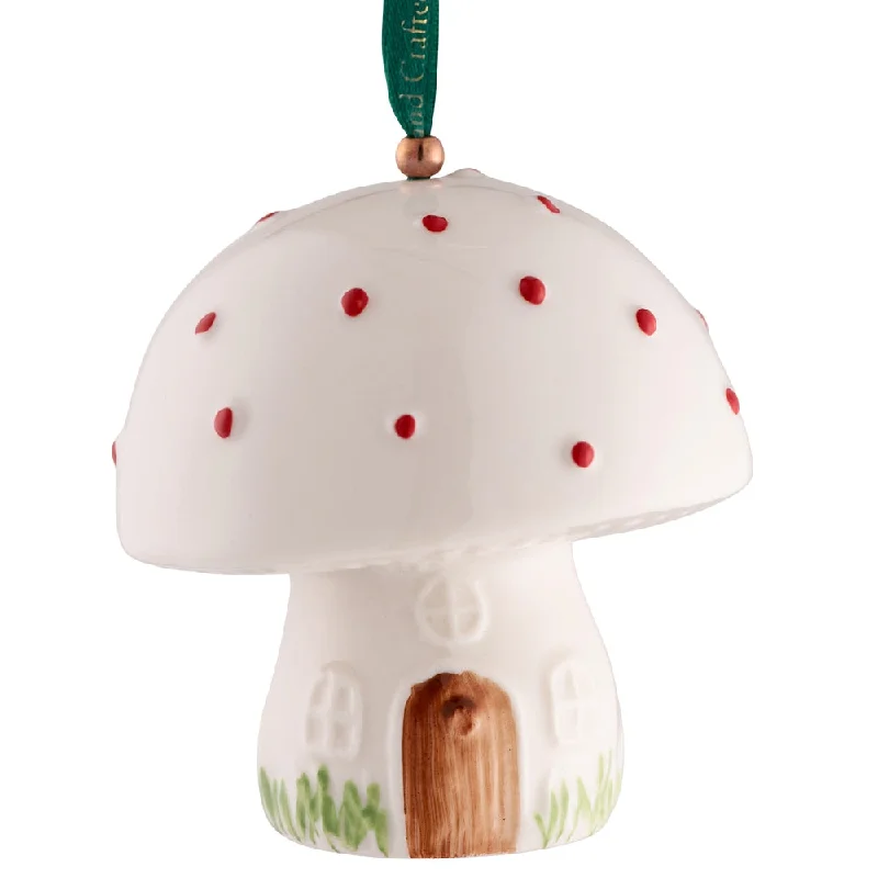 Belleek Classic Toadstool Hanging Ornament