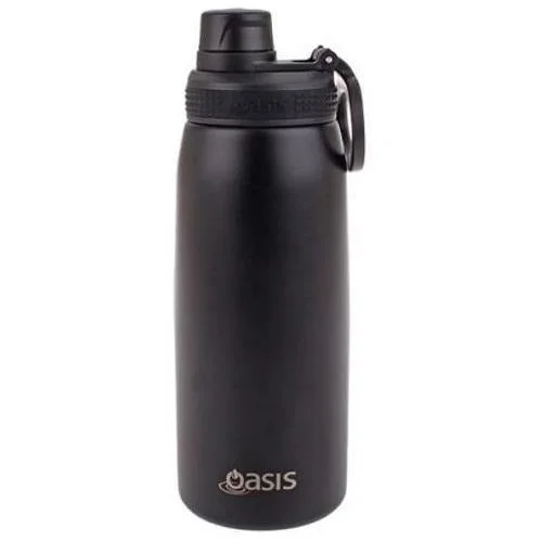 Black Insulated Sports Bottle Screw Cap 780ml