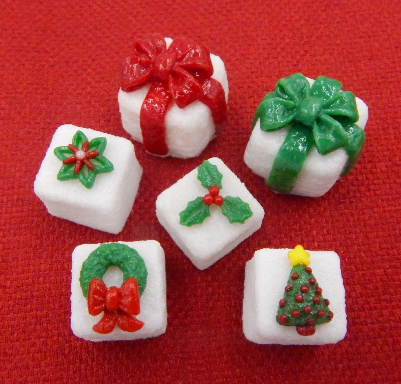 Christmas Glass Sugar Cubes - Assorted Designs (SC18-100+)