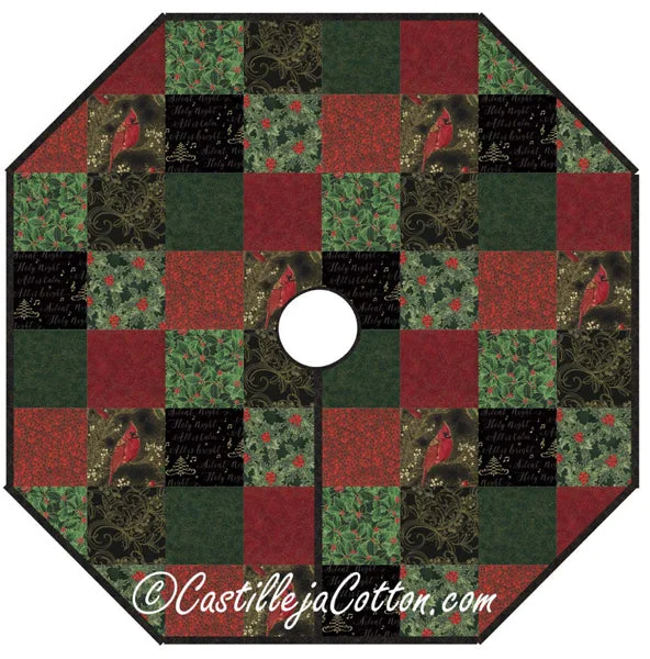 Christmas Traditions Tree Skirt Pattern CJC-46393w  - Wholesale Product