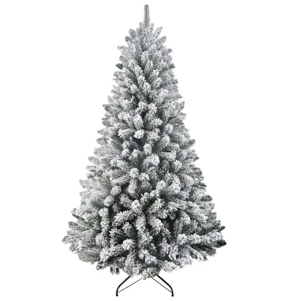 Christmas Tree <br> 7ft Pre Lit North Star Flocked Tree (210cm)