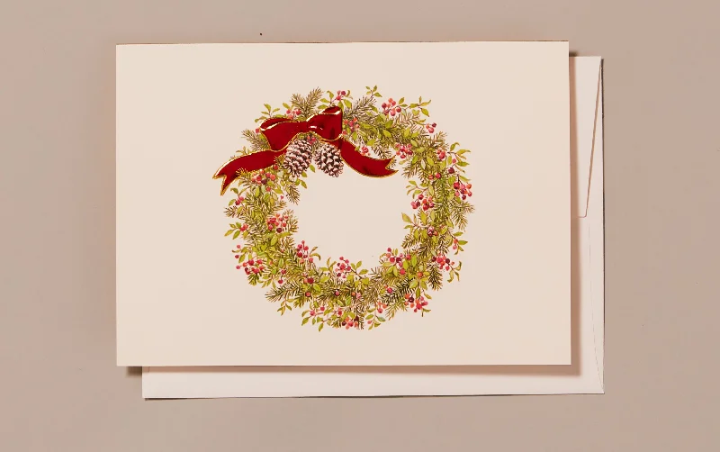 Christmas Wreath Greeting Card