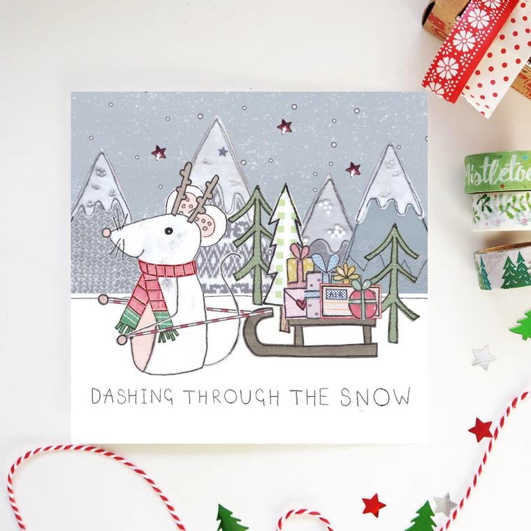 Dashing Christmas Card