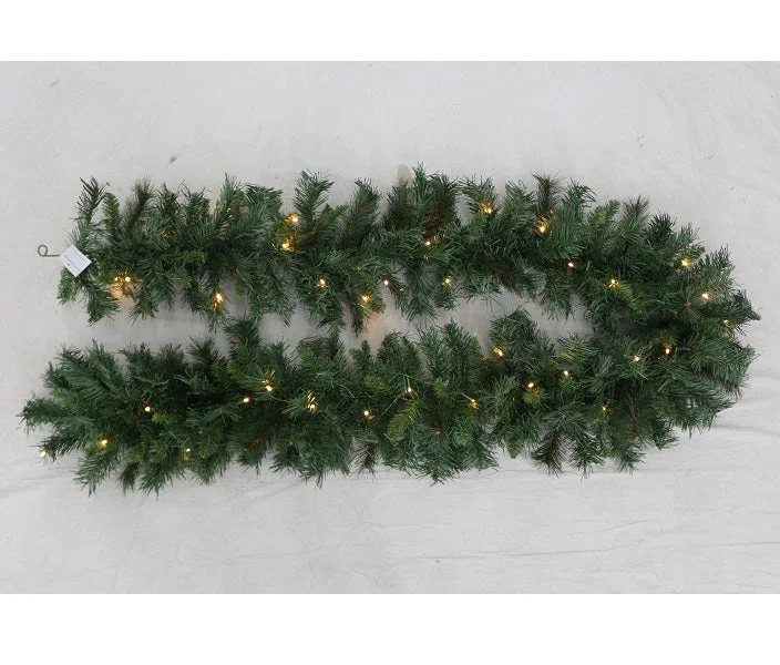 Garland <br> 9ft Pre Lit Majestic Pine Garland (2.74m)