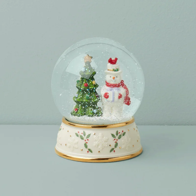 Happy Holly Days Snow Globe