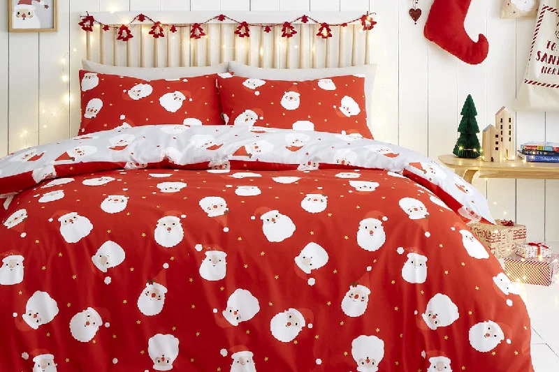 Happy Santa Duvet Cover Set | Double