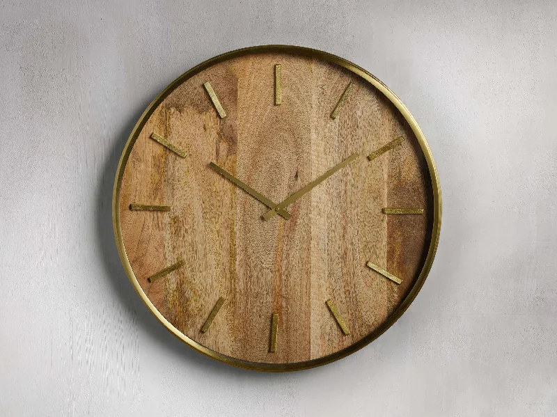 Mango Wood Clock