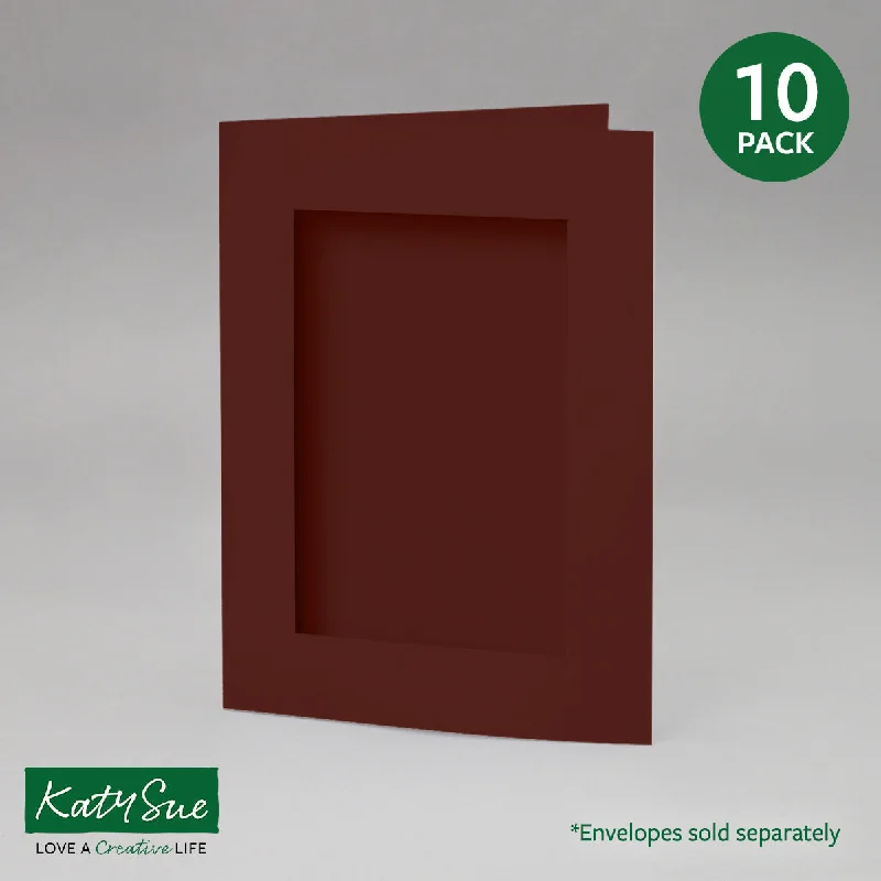 Mellow Malbec Rectangle Aperture Cards 150x203mm (pack of 10)