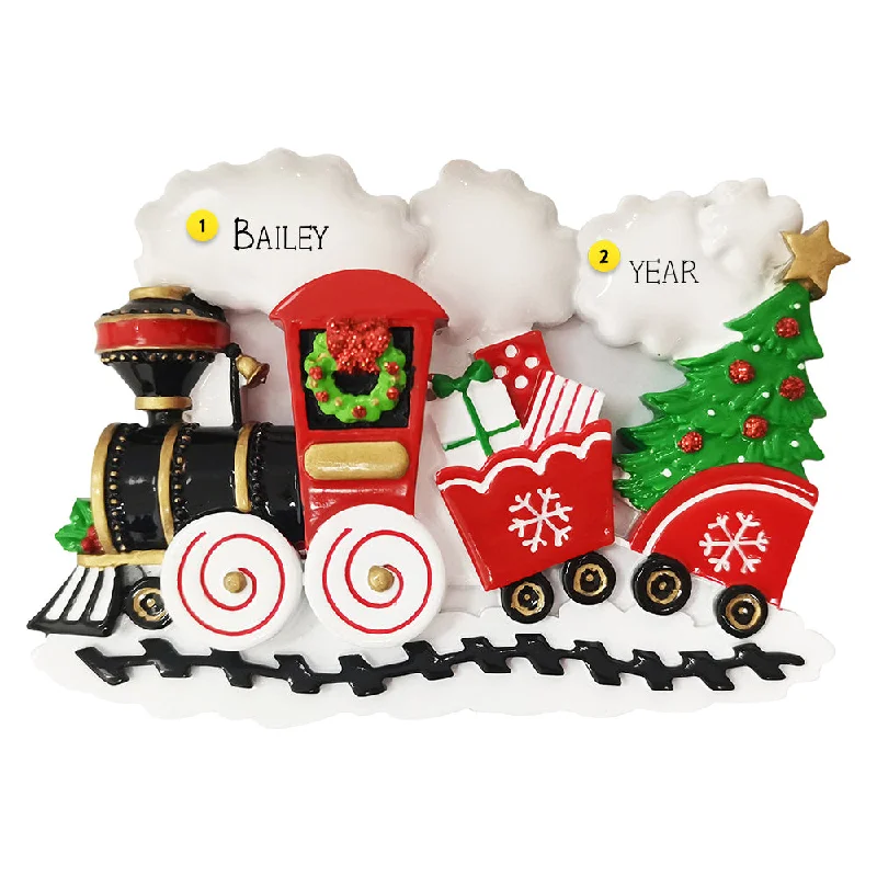 Personalized Nostalgic Christmas Train Ornament