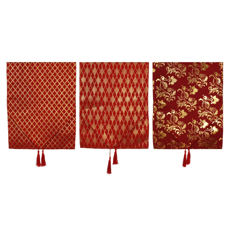 Red and Gold Foil Runner Asst