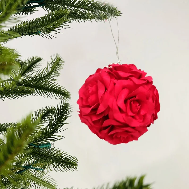 Red Rose Flower Ornament