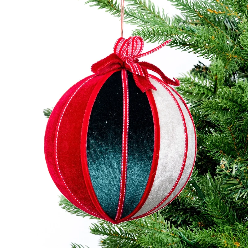 Reditional Ball Ornament with Bow