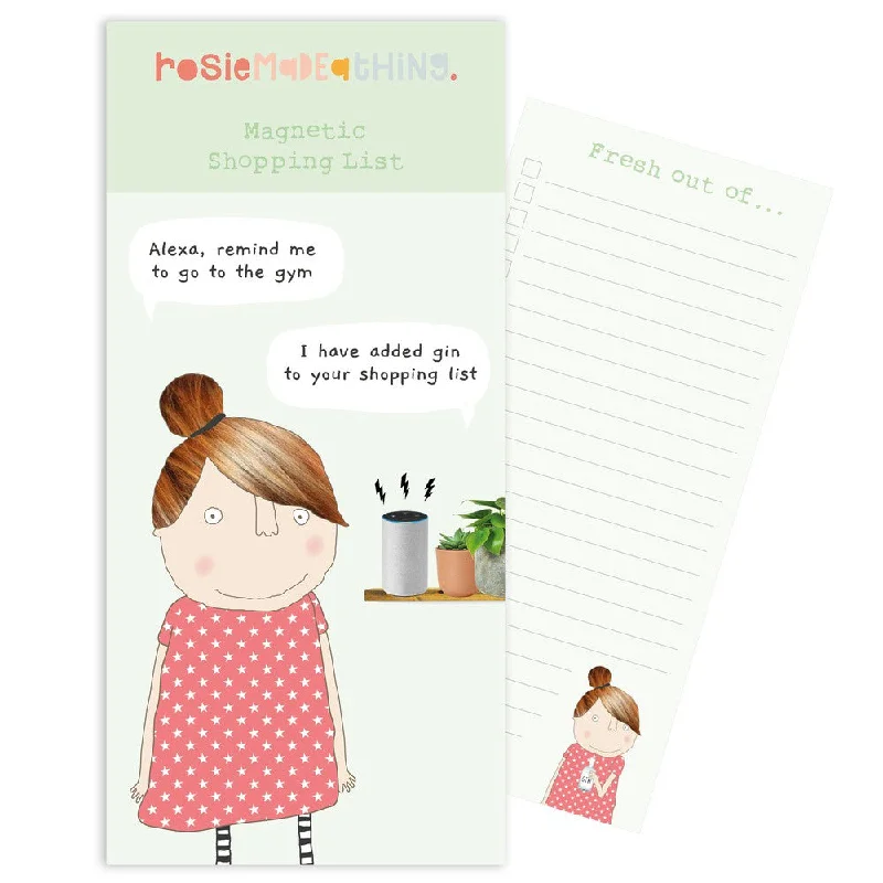 Rosie Made A Thing Alexa Gin Magnetic Notepad