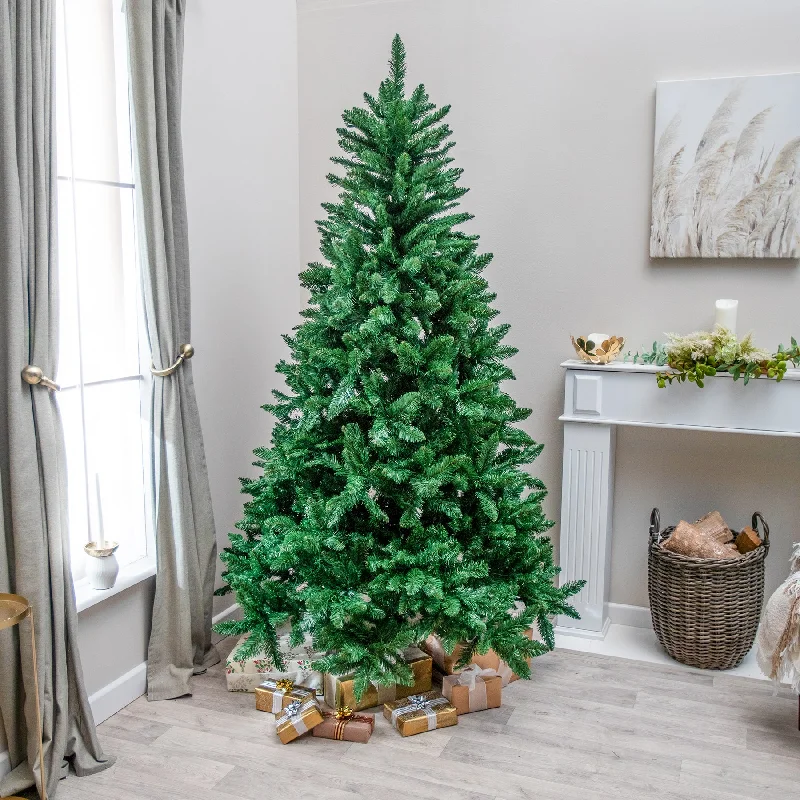 Sandringham Artificial PVC Green Christmas Tree 5FT, 6FT, 7FT, 9FT