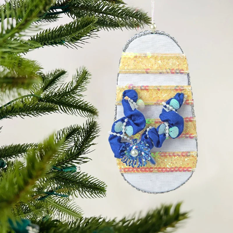 Sea Theme Slipper Christmas Ornament