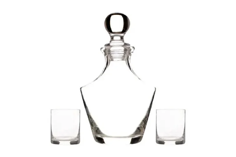 Selected 1L Decanter & 2 37Cl Mixer Glass Set