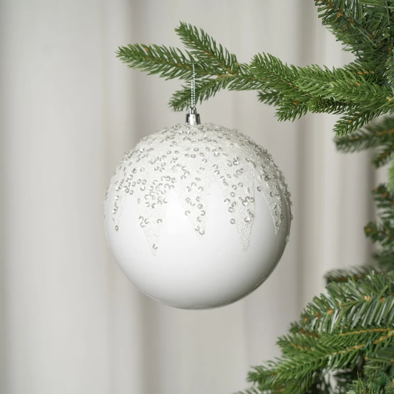 Shiny Ball Ornament with Beads