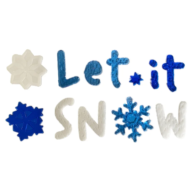 Ss Hl 6X10 Let It Snow Gel Cling