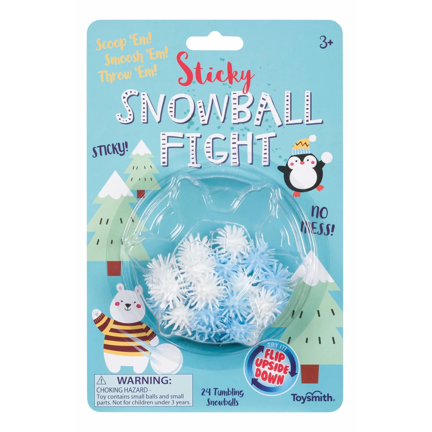 Holiday Sticky Snowball Fight