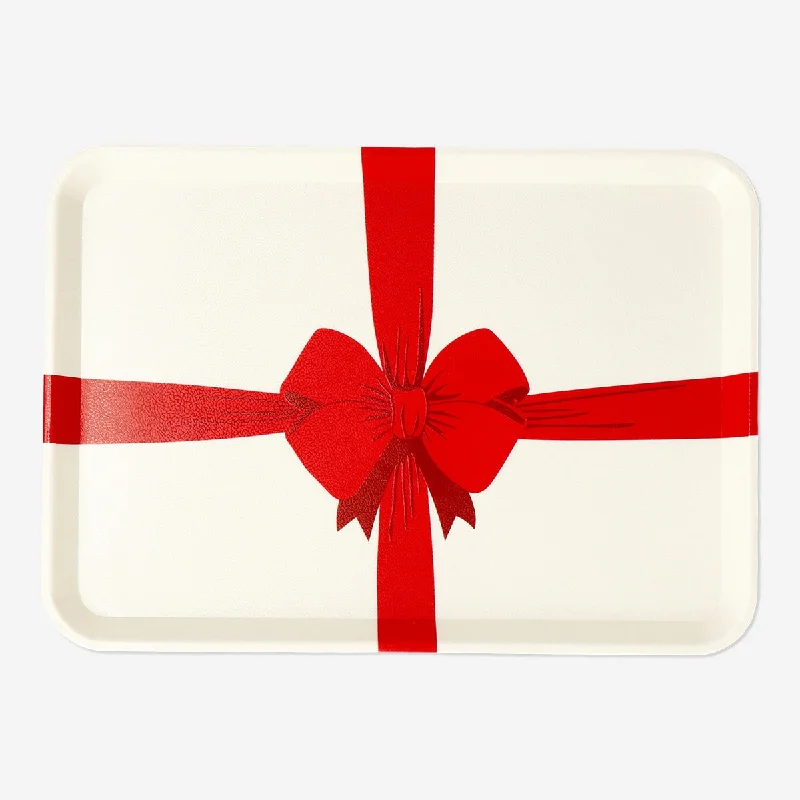 Tray with bow print - Small