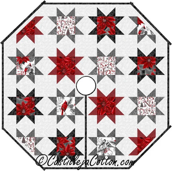 Variable Star Tree Skirt Pattern CJC-54052w  - Wholesale Product