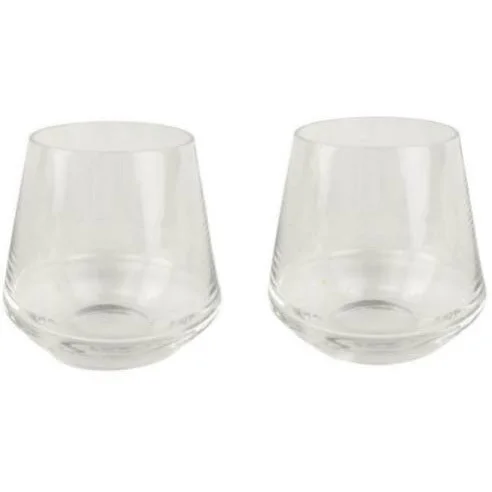 Whiskey Glass Clear 9cm Set of 2