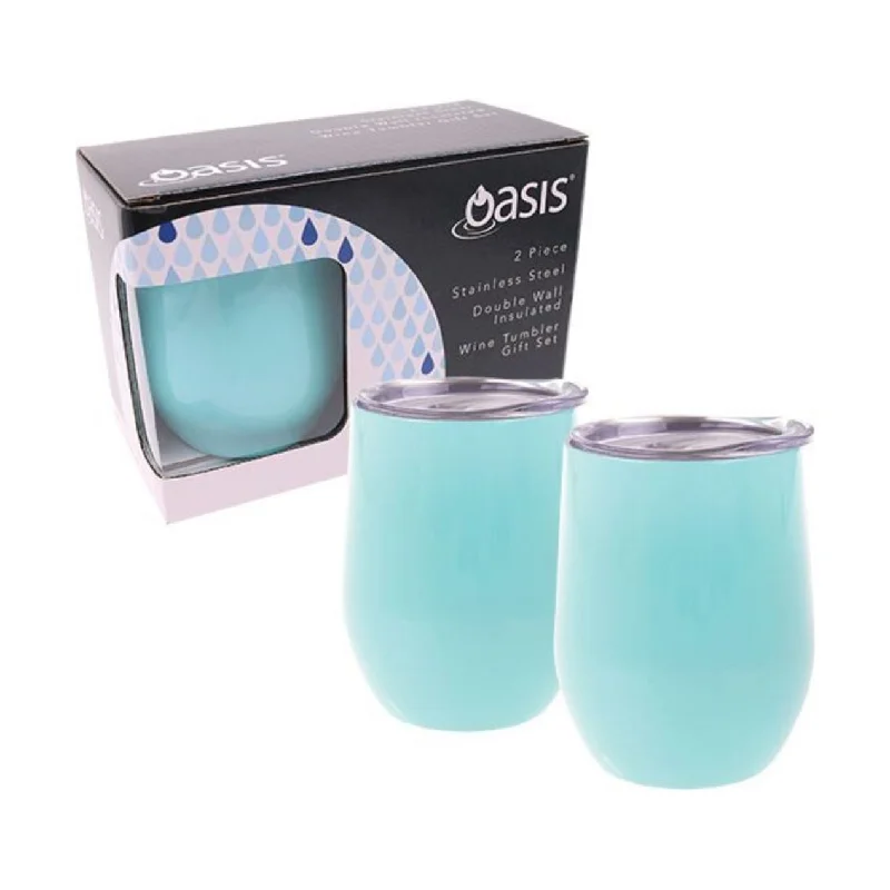 Wine Tumbler Gift Set 2pc Spearmint