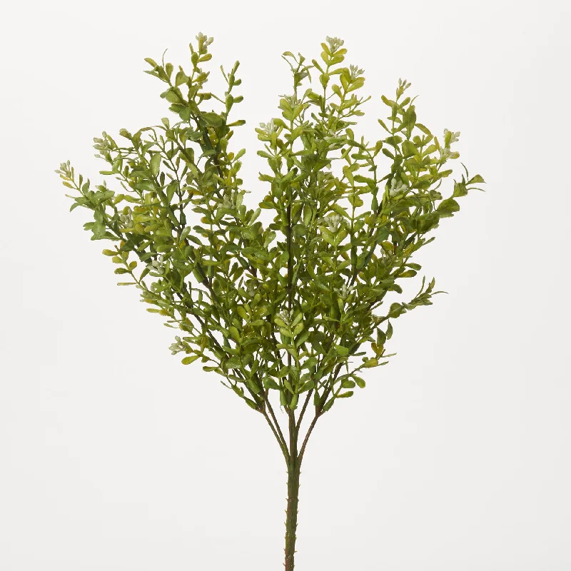 All Season Faux Seeding Boxwood Bush Spray -18"