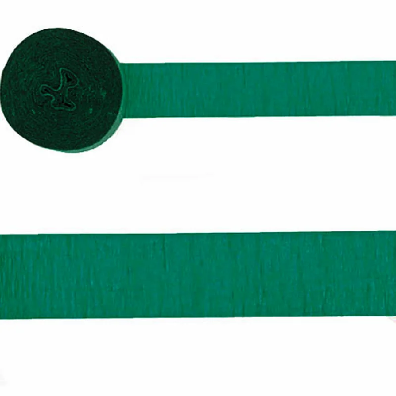 Holiday Green Crepe Streamer