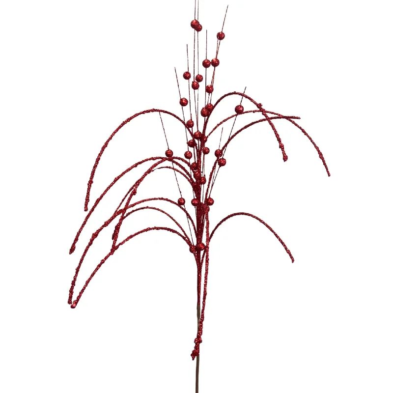 Millet Grass Ball Spray 30.5" - Red | KS