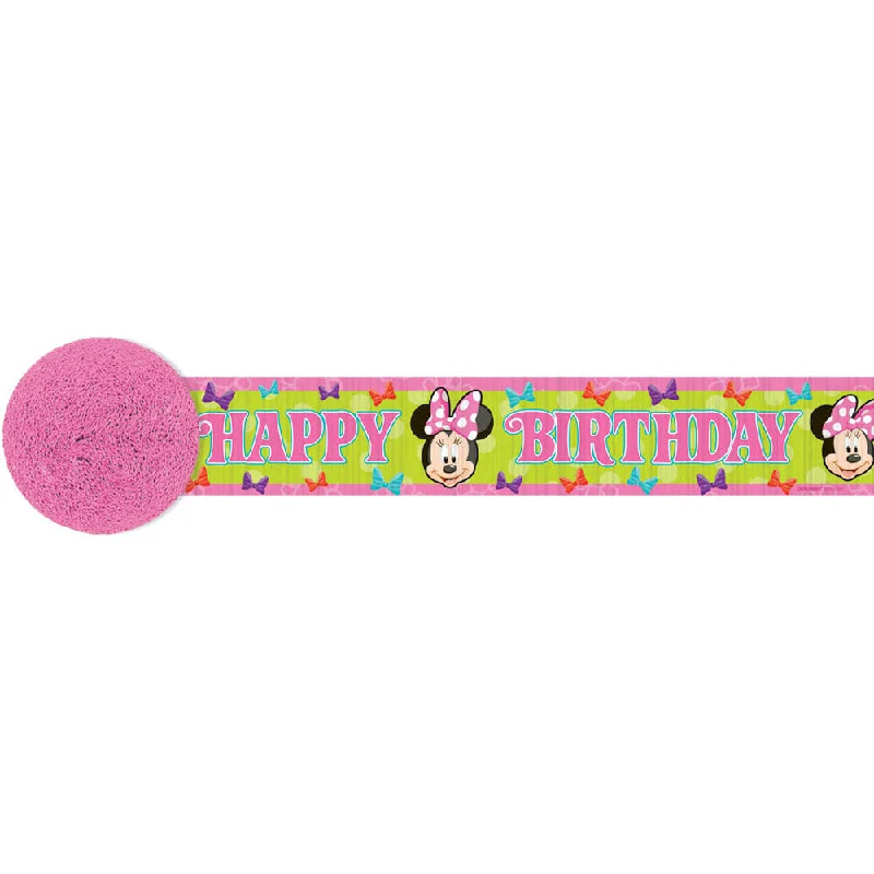 Minnie Mouse Crepe Streamer 30ft