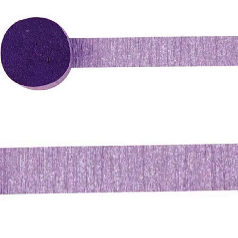 New Purple Crepe Streamer 4.4cmx24.7m